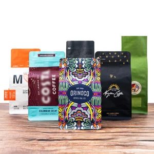 Matte Black Aluminum Foil Mylar Bags Smell Proof Aroma Proof Resealable Zipper for Herb Coffee Tea Custom Packaging Bag