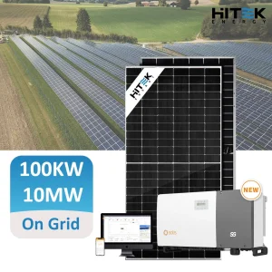 هيتك 50kw على نظام الطاقة الشبكية مجموعة كاملة من الألواح الشمسية للتثبيت على السطح 100kw 500kw 1MW نظام الطاقة الشمسية المتصل بالشبكة