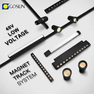 15W 48V 55mm Diameter 15-60 Degree Zoomable Led Magnetic Track Light