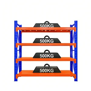 Steel Light Duty Adjustable Multi-Level Warehouse Pallet Racking Shelves System Powder Coating Plug-In Installation Customizable