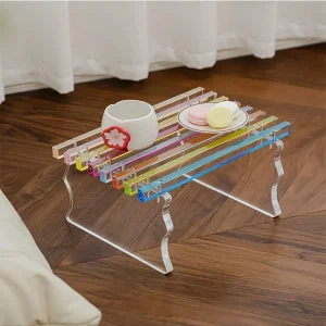 Acrylic Rainbow Stool Nordic Entryway Shoe Bench