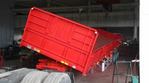 High-Performance 3 Axle Side Dump Semi Trailer