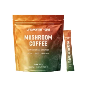 LIFEWORTH Professional R&D Mushroom Coffee Manufacturer, 1000+ Mature Formulas, Custom Blend Lion's Mane Chaga Cordyceps Powder