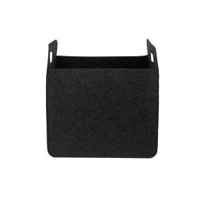 CE Certification BSCI Qualified Felt Storage Basket Black Color Foldable Toys Storage Basket Felt Factory, Product