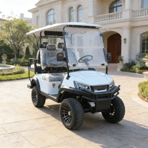 White 4-Seat Golf Cart