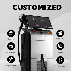 2025 Newest 4K 1000W1200W1600W Triple Wave 808nm/755/1064nm Cooling Laser Diode Hair Removal Machine Commercial Use Price