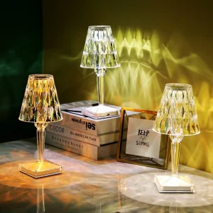 Rechargeable Cordless Crystal Lamp
