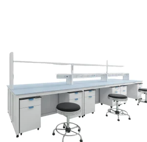 Versatile Corrosion Resistant Sturdy School Lab Central Bench for Experiment