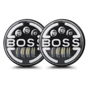 Newest Boss Angel Eye DRL Fog Light 7 Inch LED Headlight