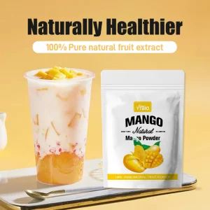 Polvo de mango tropical rico en aroma, bebida diaria para reponer vitaminas y yogur, etiqueta privada OEM de polvo de mango
