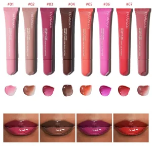 Online Wholesale and Retail 8 Color Lip Oil Pigmented Vegan Moisturizing Hydrating Nourishing Squeeze Me Lip Plumping Lip Treatment Peptide Liquid Lip Tint