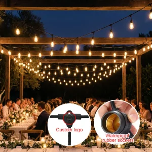حديقة خارجية IP65 15m ضوء عيد الميلاد LED تجاري