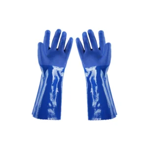 Durable PVC Chemical Resistant Gloves for Industrial Use