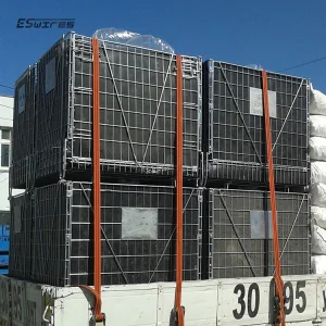Customized Packaging Foldable Mesh Design Metal Collapsible Crate