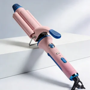 New-Style Hair Curler &amp; Straightener 2-In-1 Automatic Spiral Curling Iron with Rotating Function and LCD Screen