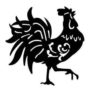 BSCI Factory Rooster Decor