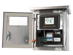 Caixa de Controle de Bomba Aumentadora de Aço Inoxidável com Display LCD, Controle de Bomba Centrífuga