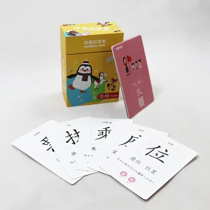 Custom Language Talking Flash Cards Game Printing Design Sentence Learning Cards Game Toy for Early for Kids