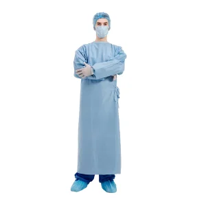 Bata de aislamiento médica desechable, bata protectora, bata de aislamiento quirúrgica de tela no tejida