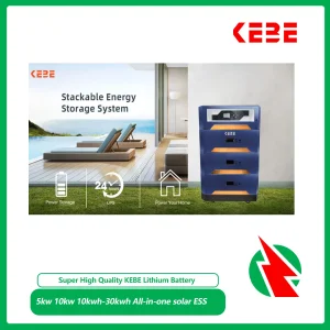 All-in-One Energy Storage System 5kw Hybrid Inverter with 5kwh 10kwh 15kwh LiFePO4 Battery for Residential Solar System
