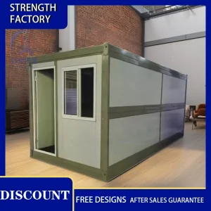 Quick installation foldable container