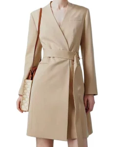 Two Color Custom Women's Outer Wear Trench Coat Business Casual Blazer