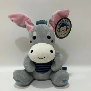 Brinquedos Musicais Interativos Peek a Boo Dunkey Inging Animais de Pelúcia para Bebê S