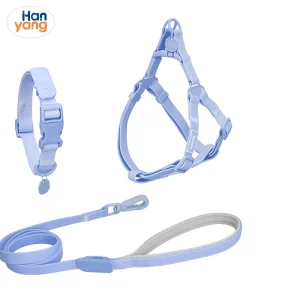 Hanyang Instgram Most Popular Multicolor PVC Rubber Coated Waterproof Dog Accessories Pet Dog Leash