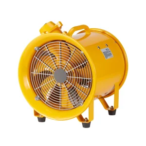 Portable 10\" Heavy Duty Cylinder Ventilator 350W Strong Shop Exhaust Fan 1942CFM 9.8ft Power Cord No Charging Head Included