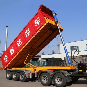 Powerful Rear Dump Semi Trailer