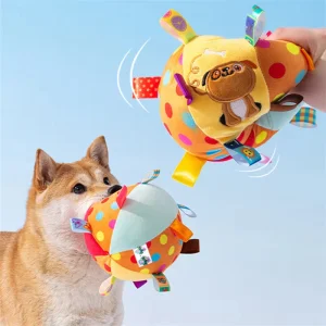 Squeaky Plush Toy Ball