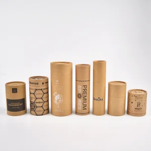 Biodegradable Custom Sample Cylinder Round Packaging Tubes