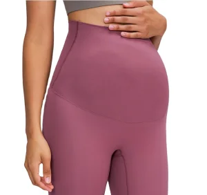 Custom Logo Active Wear Women's Super Soft High Waist Leggings Cotton Yoga Pregnancy Maternity Leggings For Women's