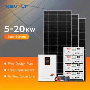 KEVOLT Off Grid Solar Power Hybrid System 5kW 10kW 15kW 20kW Solar Energy Storage System for House