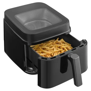 6.5L Large Capacity Family Size Air Fryer Oven 1700W Digital Control Healthy Oil-Free Cooker with Grill 8 Presets &amp; Safety Lock