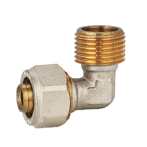 High Quality Yellow Color PEX Compression Fitting Male Elbow