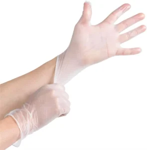 Latex-Free Disposable Clear Medical Exam Vinyl Gloves Powder Free