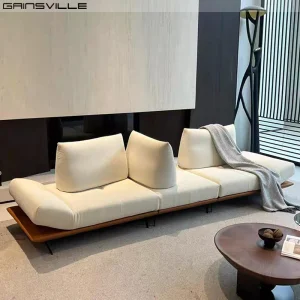 Modern White Velvet Adjustable Reclining Sofa