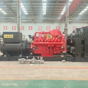 Cummins 500KW CMS-500GF Open Frame/Silent/Containerized Natural Gas Turbine Generator Set IP23 24V DC Electric Start Directly