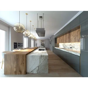 Tall Kitchen Cabinet Natural Wood