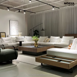 NORYA Italian Modern L-shaped Combination Sofa Set