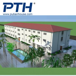 China Low Cost Prefabricated Steel Structure Apartment School Mall Permanent Building