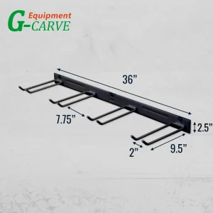 G-Carve Heavy Duty Wall Mount Garden Garage Tools Organizer Hanger Bars Rack