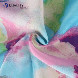 Chinses Factory 100%Recycled Polyester Chiffon Satin Printed Fabtic for Dress/Pajama/Blouse