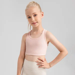 Wholesale Girls Gym Tank Top Sleeveless Crop Vest