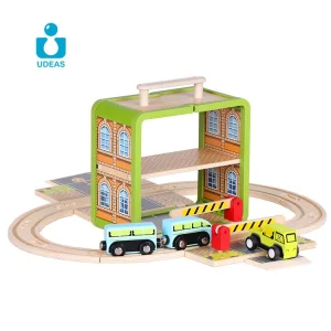 UDEAS Children Building Wooden DIY Craft Train Model Toy Kit