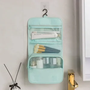 Organizador de Maquillaje Colgante Grande para Viaje y Almacenamiento