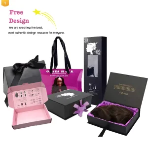 Hair Luxury White Foldable Premium Beauty Clothing Box Packaging Carton Boxes for Packing