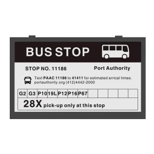 Sunlight-Readable Bus Stop E-Paper Digital Signage Bus Stop E-Ink Display