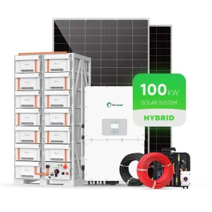 Sunpal Hybrid Solar Energy System Set 120 kW 100kW 70kW 50 kW Solar Panels Solar Power System